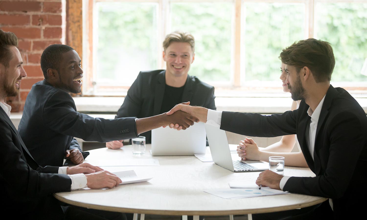 Partnership, coworking, cooperation, negotiation concept